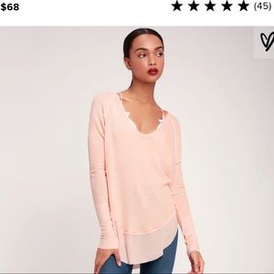 FREE PEOPLE Catalina Thermal in Peach